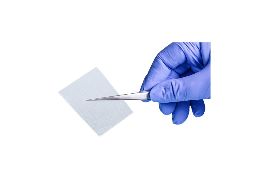 Scientist Processing Skin Graft in a Partner Lab